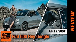 Fiat 500 Hey Google (2022) Was kann das Cabrio mit Google Assistant?! 📲 Fahrbericht | Review | Test