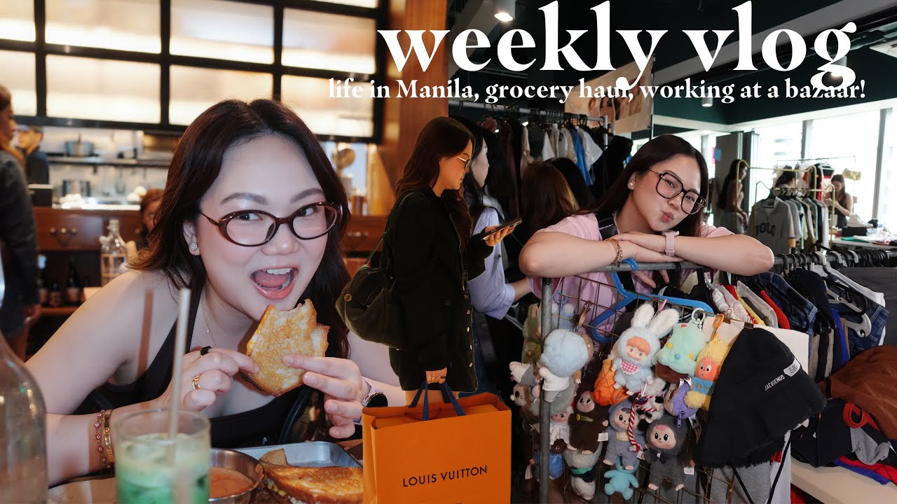LIFE IN MANILA, GROCERY HAUL, WORKING AT A BAZAAR! | ASHLEY SANDRINE