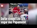 NEAPEL: Papst Leo XIV. hält in Neapel für besondere Pizza-Lieferung