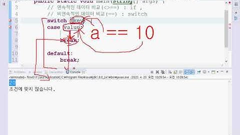 Webjjang JAVA 04-02 제어문 switch(웹짱과 함께하는 자바)