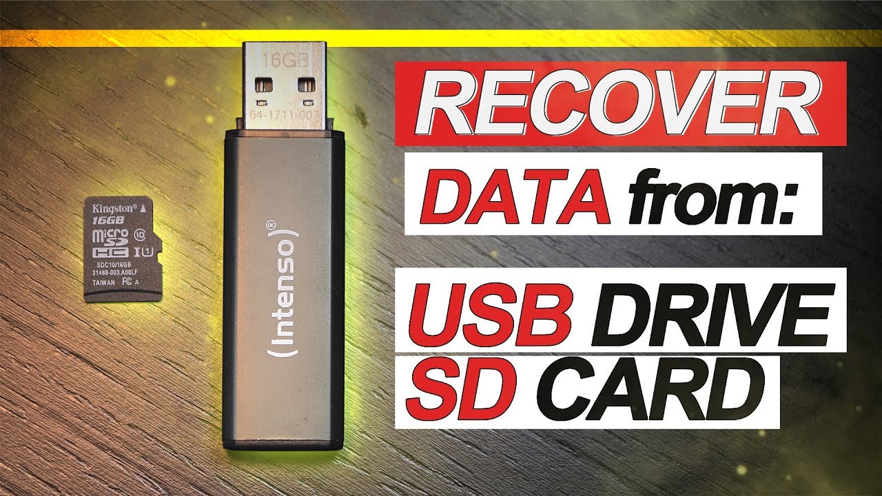 How to RECOVER Files from USB Flash Drive and SD - YouTube