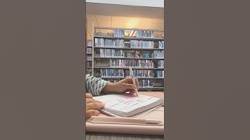 asmr study with me at the library | aesthetic study motivation , student tips 🤍