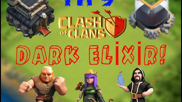 Clash of clans th 9|dark elixir farming
