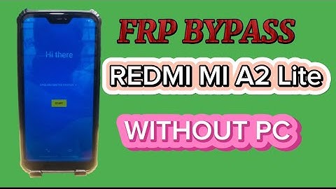 Mi A2 lite frp bypass without pc | Xiaomi Redmi Mi A2 lite google account remove without pc