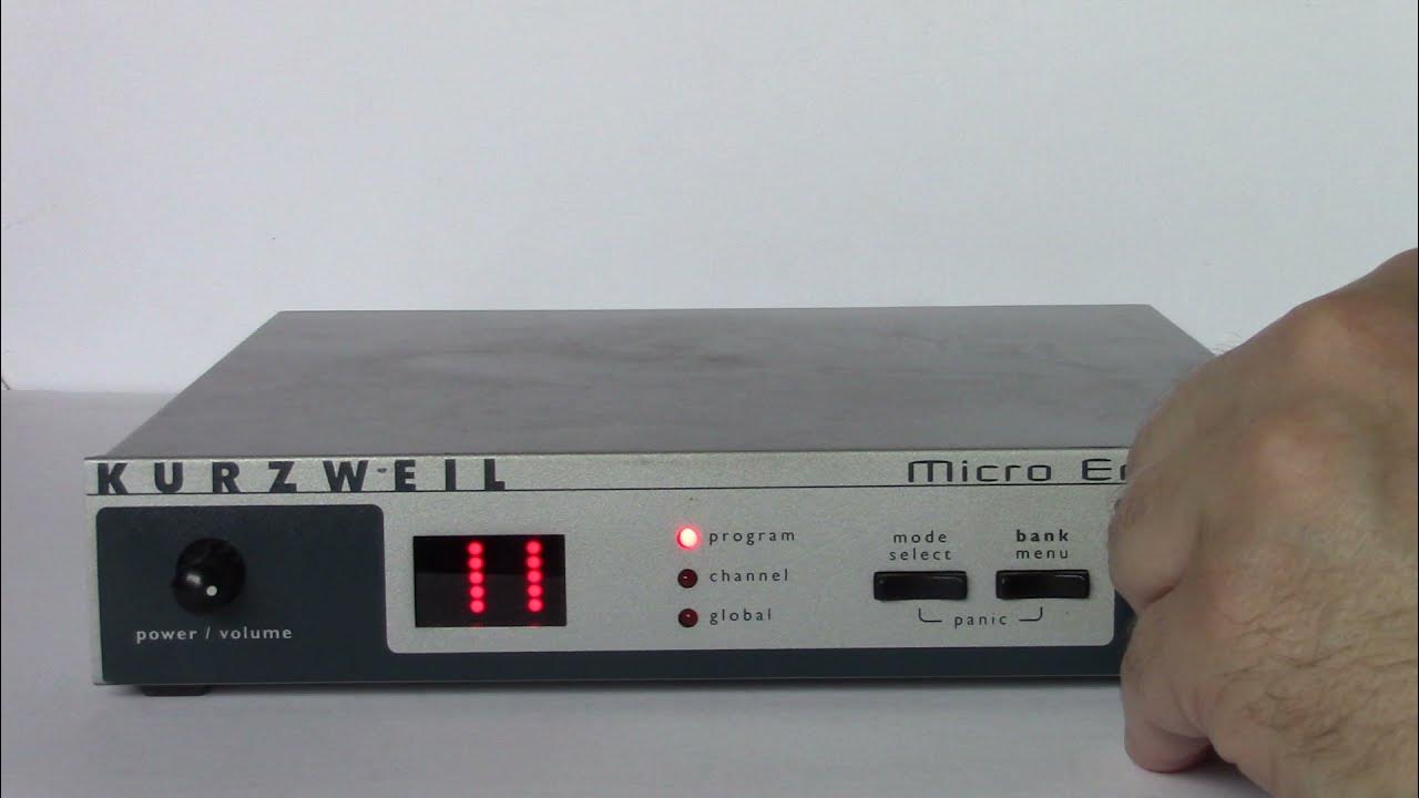 2002 Kurzweil ME1 Micro Ensemble MIDI sound module PC2 engine YouTube