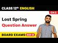 Lost Spring – Question Answers | Class 12 English #ncert #rbseboard