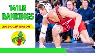141lb Preseason RANKINGS - 24-25 NCAA Wrestling Season