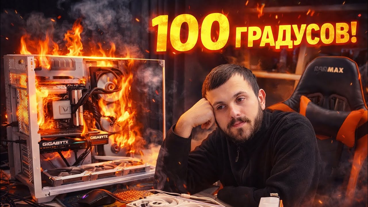 Клиент принес ПК, а там 100 градусов на i5 14600K! 🔥🤬 
