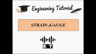 Strain Gauge - Basic Concept