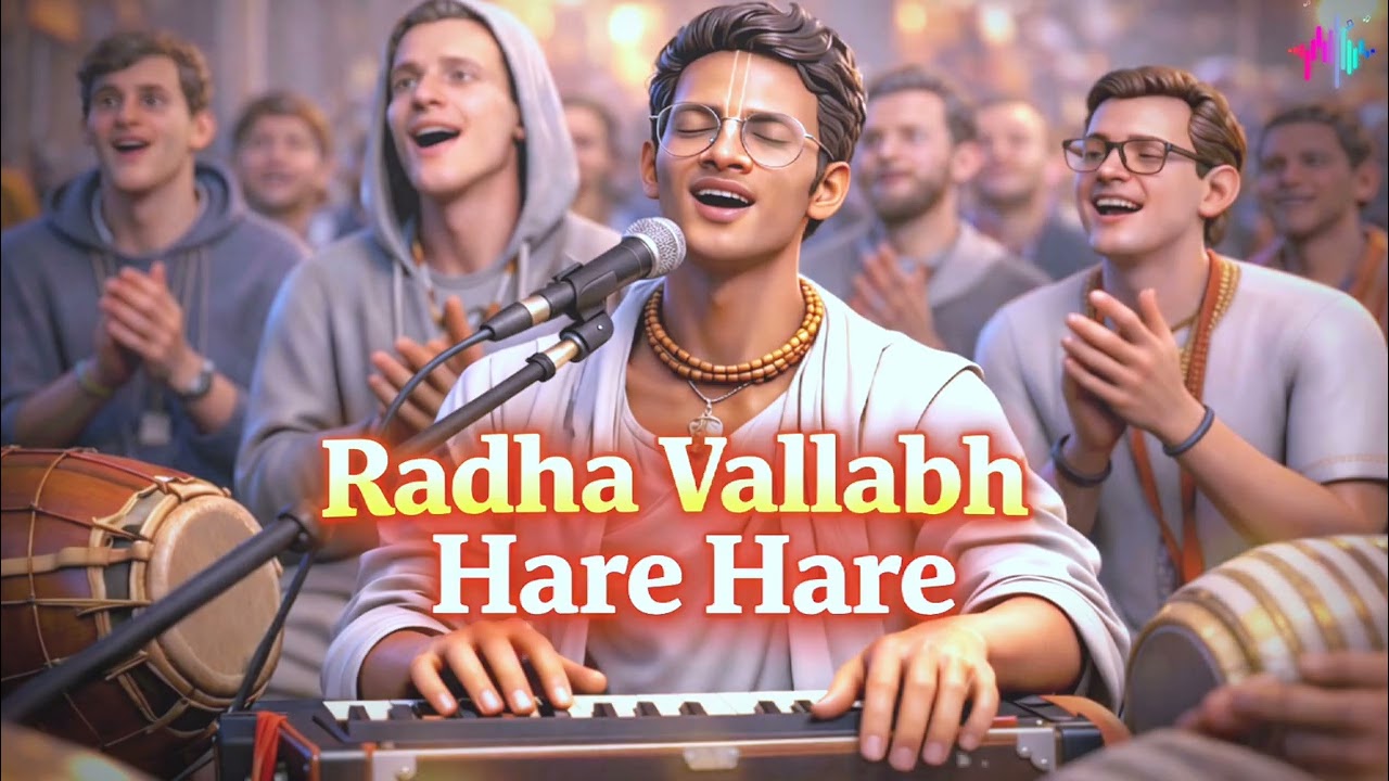 Radha Vallabh Hare Hare | Melt Your Heart in Krishna Bhakti 💛 | Peaceful Kirtan