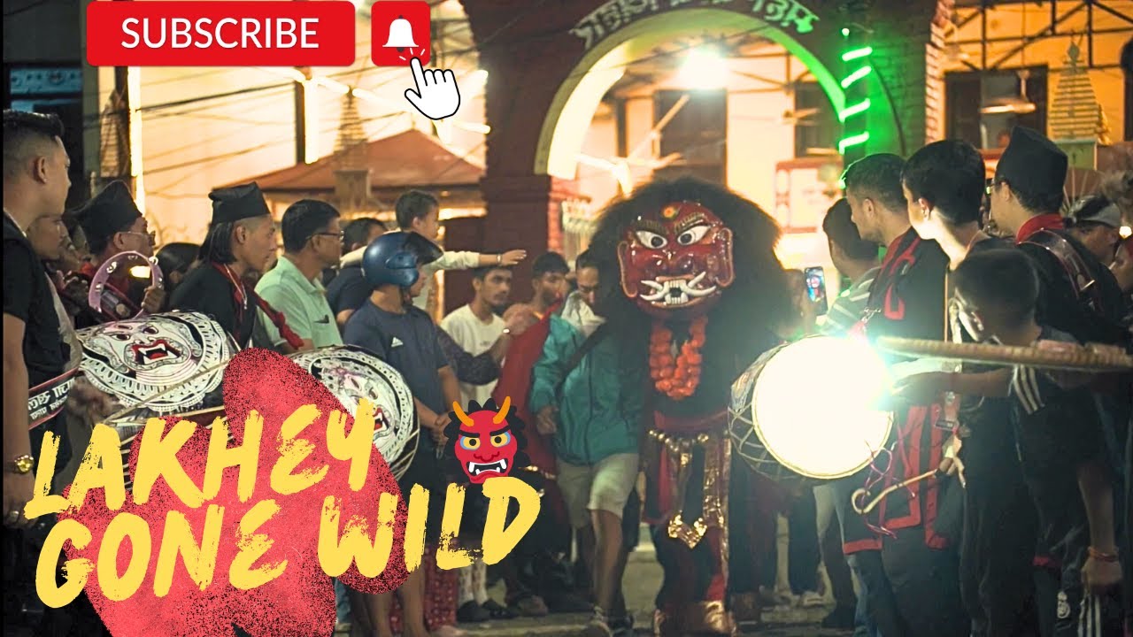 LAKHEY DANCE GONE WILD 👹 | Dhime baja 🇳🇵