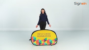 Pop Up A-Frame Banner Stand Setup Instructions - Signwin