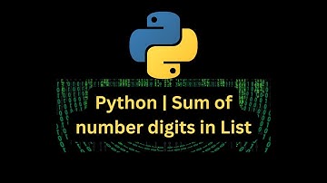 Python | Sum of number digits in List