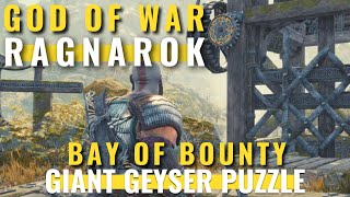 God of War Ragnarok - Bay of Bounty - Giant Geyser puzzle