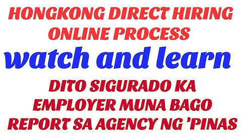 BEST VIDEOS FROM ALL LATEST HIRED APPLICANTS FOR HONGKONG,  WATCH and LEARN @joyneri.jobhiring