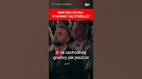 Mentzen ostro: Jeśli ktoś nielegalnie forsuje granicę, powinno się strzelać
