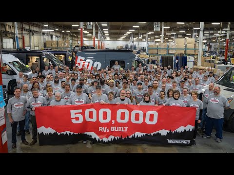 Celebrating a milestone - 500,000 Winnebago motorhomes!