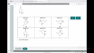 (ALEKS) Identifying the enantiomer of a simple organic molecule