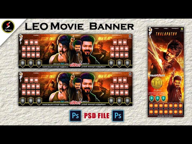 Master Cutout Banner Design In Photoshop, vijay cutout Banner Editing