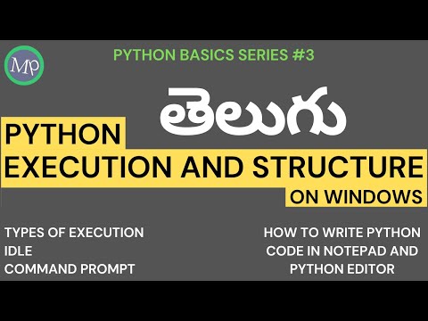 #3 Execution Of Python Code | Structure Of Python | Python Basics Series