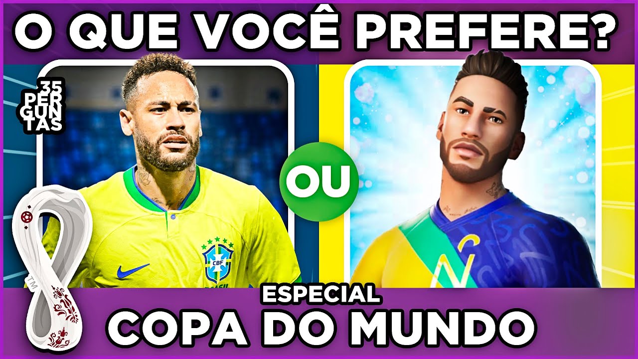 Qual você prefere? Seja sincero na sua resposta! #quiz #futebol #qualv