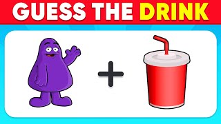 Guess the DRINK by Emoji 🥤 Emoji Quiz | Daily Quiz