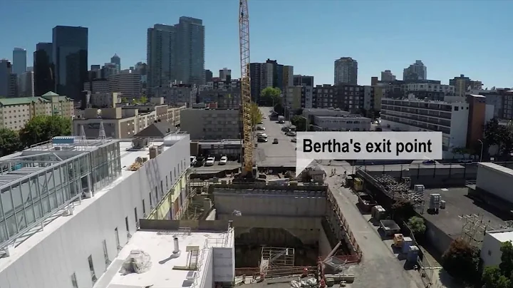 A drones-eye view of Berthas finish line