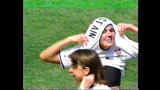 Brandi Chastain scores winning 1999 World Cup goal - LIVE FOOTAGE - July 10 1999