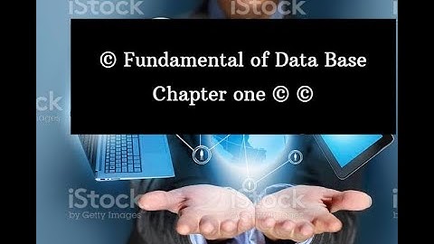 Fundamental of database chapter one tutorial part 1