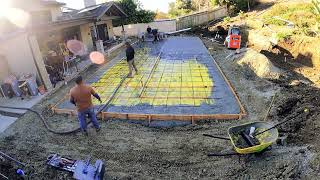 How To Build a Pickleball Court  Concrete Pour Day  San Clemente  Abode Landscaping