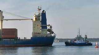 Big Carla Liv - Container Ship arriving into Dublin Port 16th April 2023