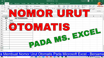 cara membuat Nomor otomatis pada excel dengan mudah dan cepat bisa 4 cara | tips dan trik excel