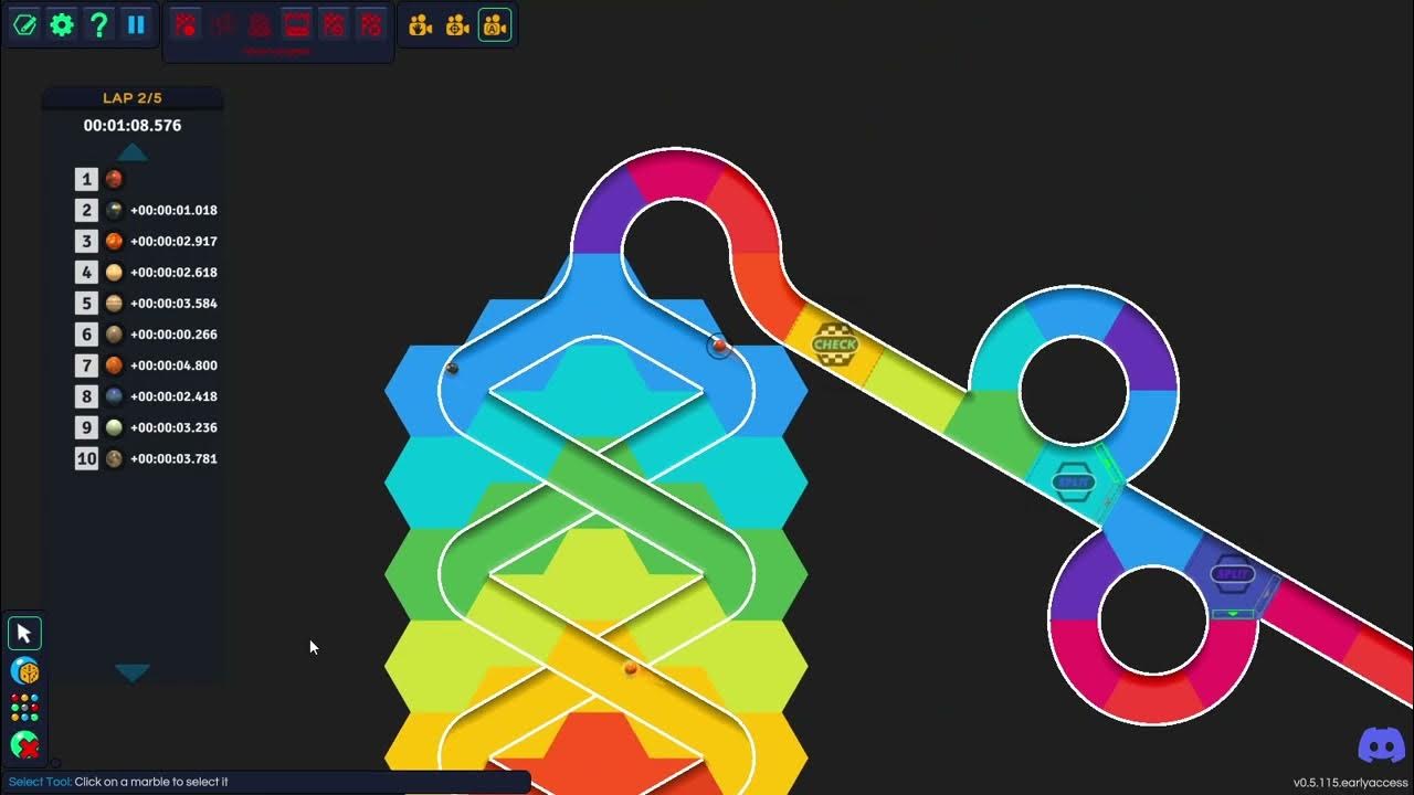 Marble Race with NEW Space Pack on Marble Race Creator! Who Will Win