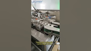 Toothpaste automatic cartoning machine #automaticpackagingequipment #cartonboxpackingmachine
