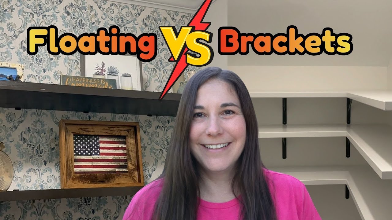 DIY Floating Shelves vs Pantry Brackets - Which Looks Better?