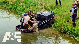 Police Standoff Takes Place in an Alligator-Infested Pond | Swamp Patrol | A&E