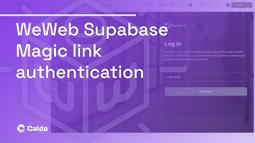 WeWeb Supabase Magic Link Authentication