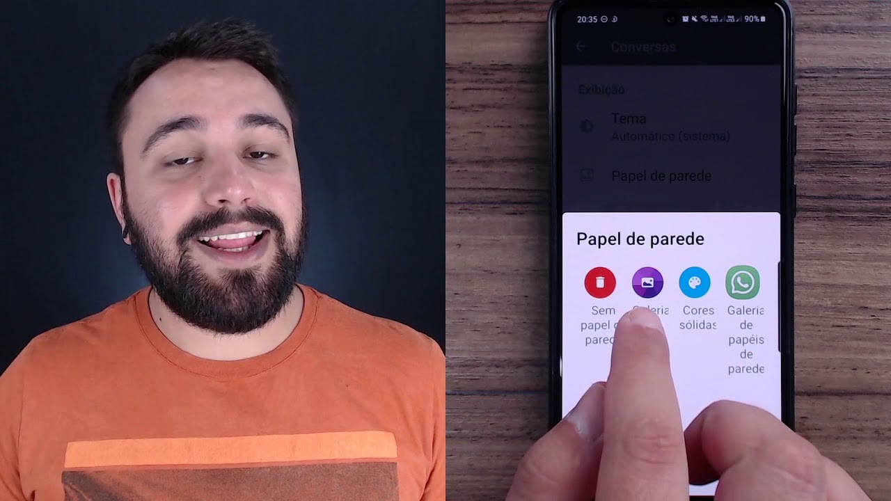 COMO ALTERAR O PLANO DE FUNDO DO WHATSAPP - YouTube
