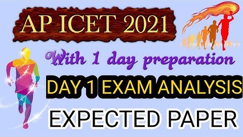 AP ICET 2021 | exam analysis| Final Revision | Mathematical Ability | #IQACADEMY