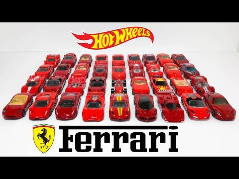 hot-wheels-red-ferrari-cars-showcase