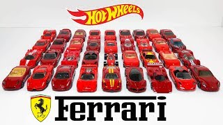 Hot Wheels Red Ferrari Cars Showcase - YouTube