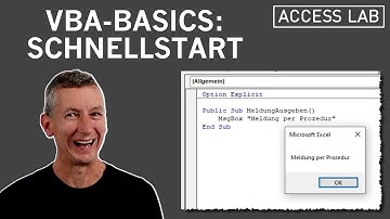 VBA-Basics: Schnellstart für Anfänger