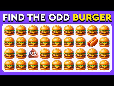 Find the ODD One Out - Junk Food Edition 🍔🍕🍩 Easy, Medium, Hard - 30 Levels Emoji Quiz