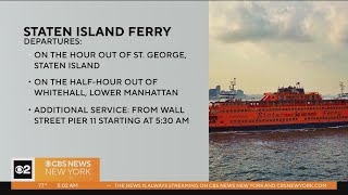 Staten Island Ferry running limited to no service