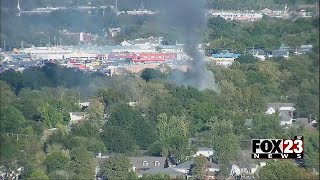 Video: Fire breaks out in East Tulsa home