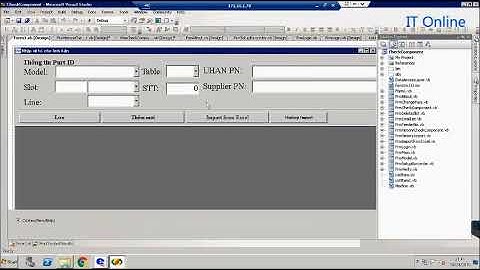 Tự học lập trình VB.net - Bài 23: Load form datagridview to control #vbnet