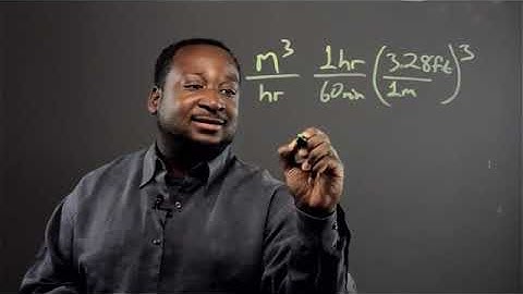 How to Convert From Cubic Meters Per Hour to Cubic Feet Per Minute