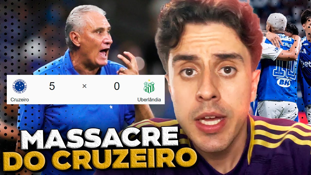 CRUZEIRO GOLEIA Uberlândia, jogando MUITO FUTEBOL 🦊