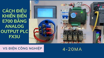 Analog input 4-20mA đọc giá trị nhiệt độ 0-100 độ C dùng cảm biến nhiệt Độ PT100-PLC Fx3U Phần 1