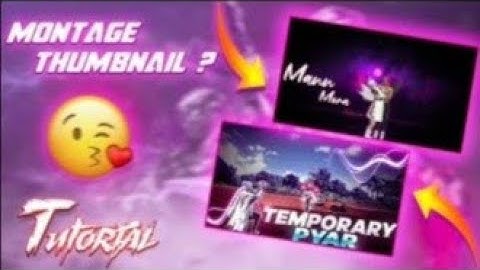 How To Make Free Fire Montage Thumbnail On Android || Technical Rupam